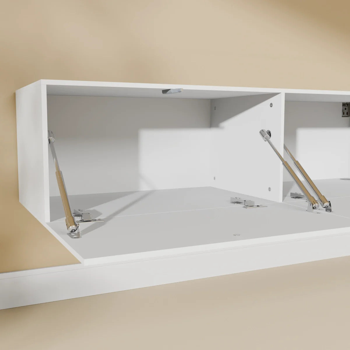 Mora Mueble TV | Suspendido o de pie | 240 cm Blanco