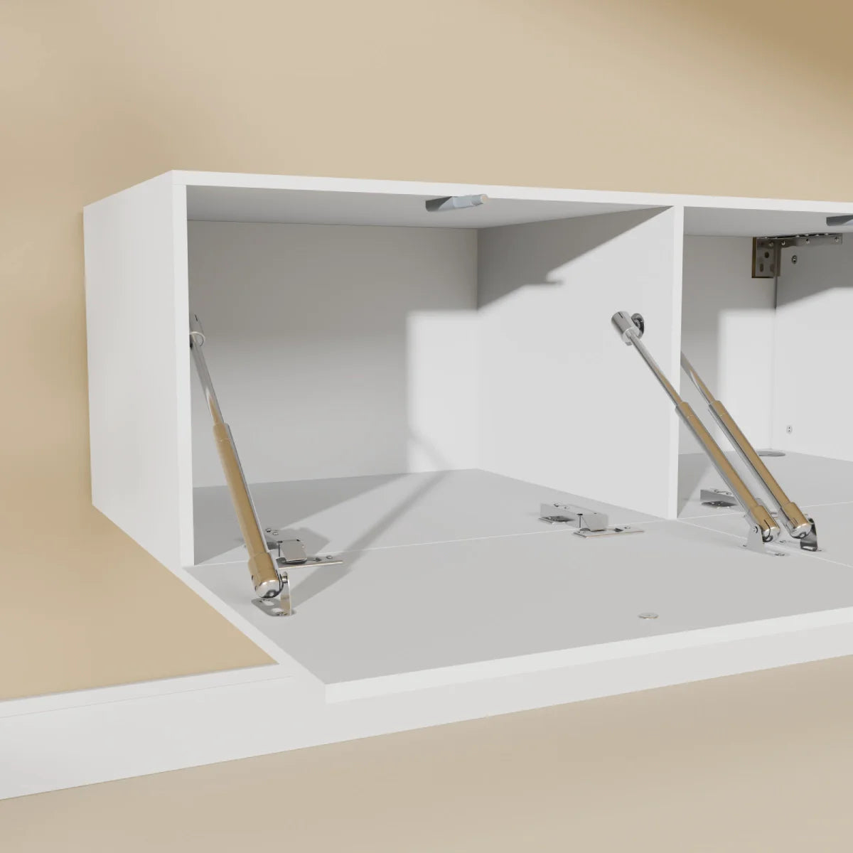 Mora Mueble TV | Suspendido o de pie | 180 cm Blanco