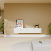 Mora Mueble TV | Suspendido o de pie | 180 cm Blanco