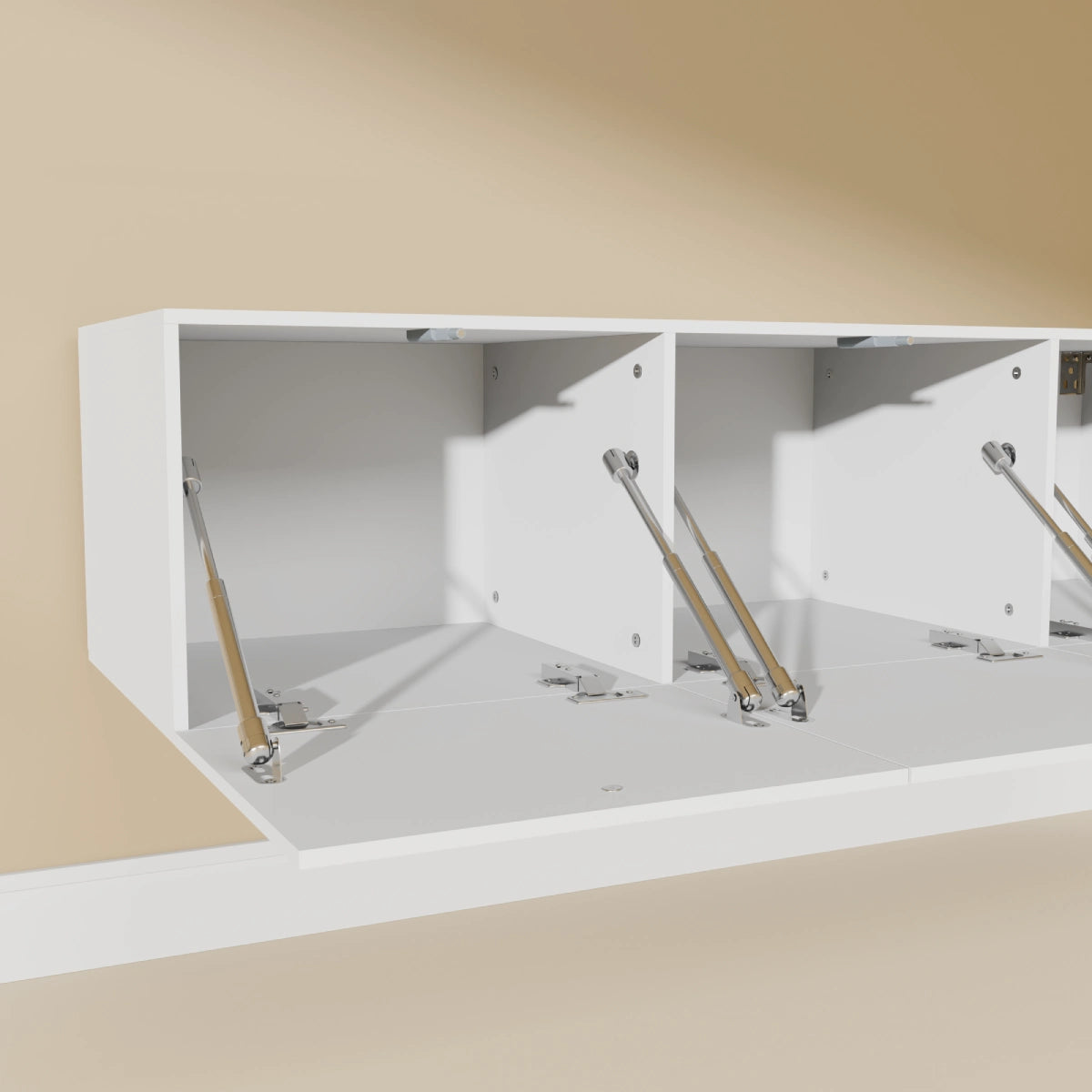 Mora Mueble TV | Suspendido o de pie | 120 cm Blanco