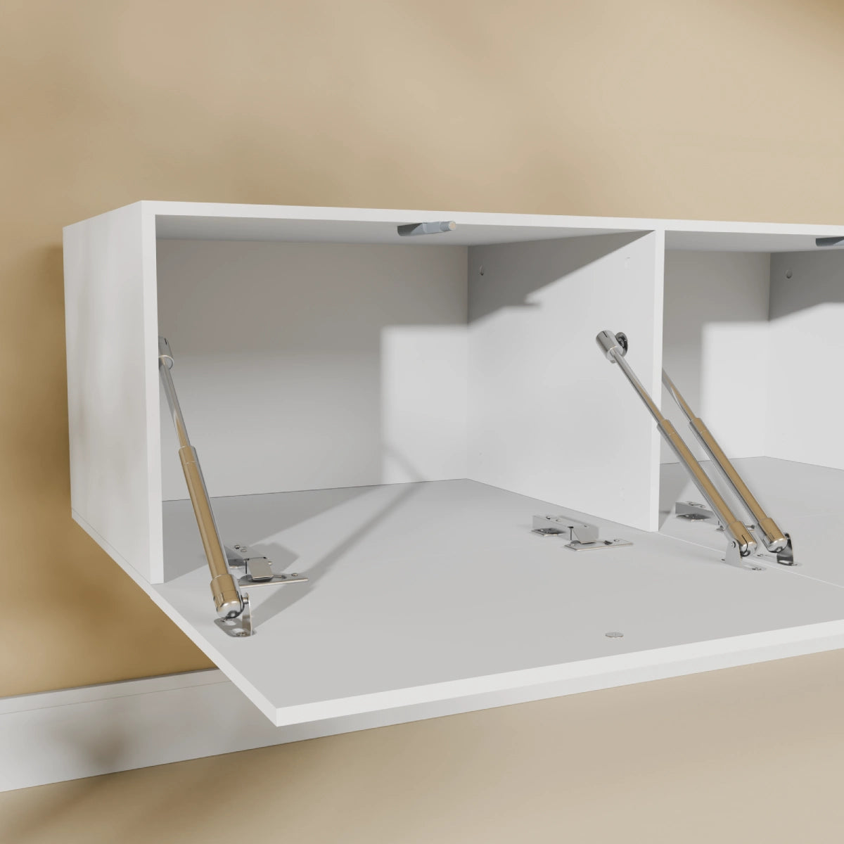 Mora Mueble TV | Suspendido o de pie | 280 cm Blanco